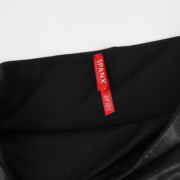 Spanx Black Faux Leather Leggings - Size XL - EUC - Picture 4 of 7